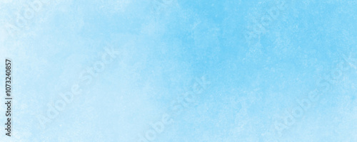 Serene Aqua and Sky Blue Watercolor Wash Texture with Gentle Fades and Smooth Gradient Transitions
