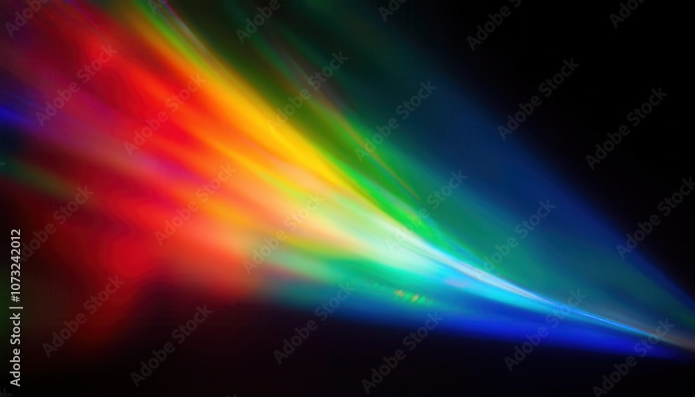 Vibrant Light Spectrum Burst with Radiant Colors in Motion Against a Deep Black Background. Ideal for Themes of Energy, Innovation, and Futuristic Technology Concepts Vibrant Light Spectrum Burst with Radiant Colors in Motion Against a Deep Black Background. Ideal for Themes of Energy, Innovation, and Futuristic Technology Concepts