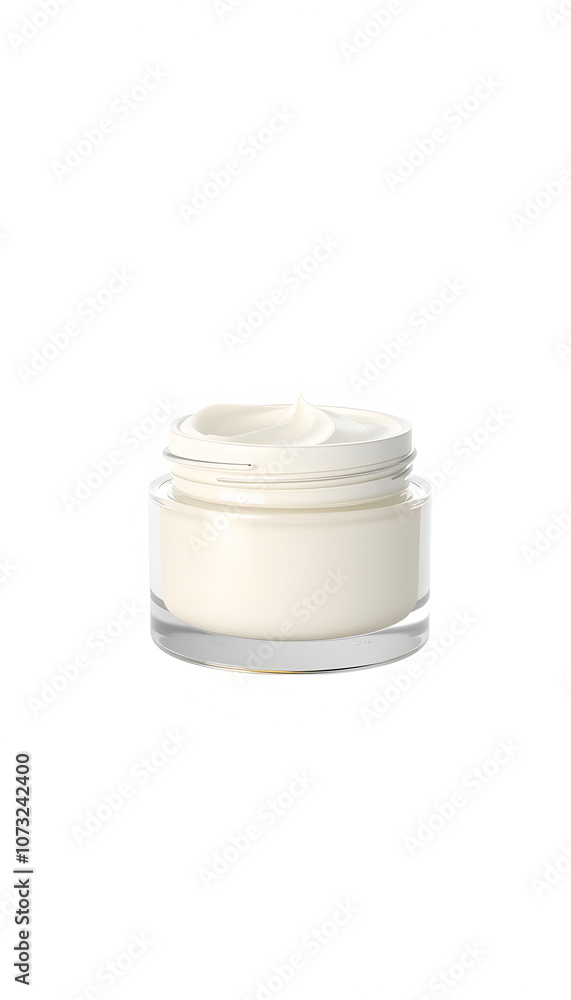 Cosmetic pot with body, face cream. Realistic packaging mockup template with golden cap. Isolated on white. Jar made of glass isolated with white highlights, png Cosmetic pot with body, face cream. Realistic packaging mockup template with golden cap. Isolated on white. Jar made of glass isolated with white highlights, png
