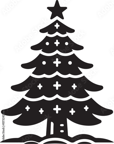 Christmas tree vector 