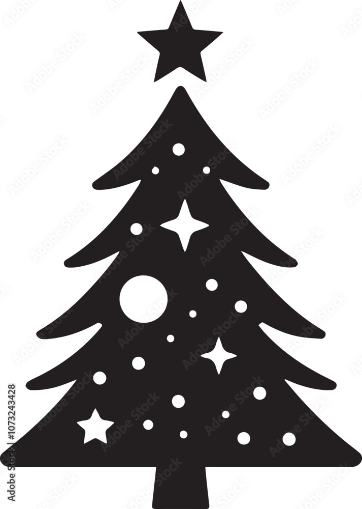 Obraz premium Christmas tree vector 
