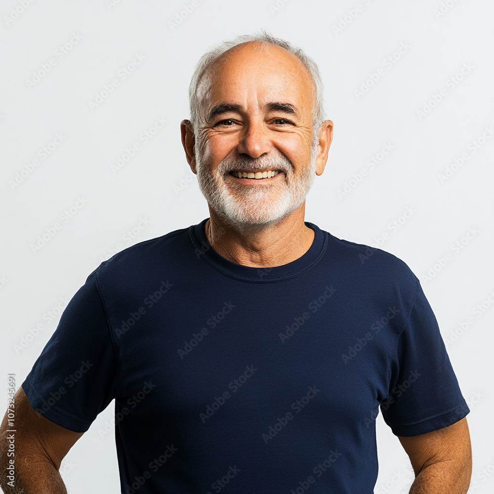 Smiling old man happy to be in good shape Smiling old man happy to be in good shape