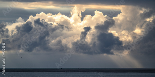 Ciel exceptionnel au large de Berck-sur-mer