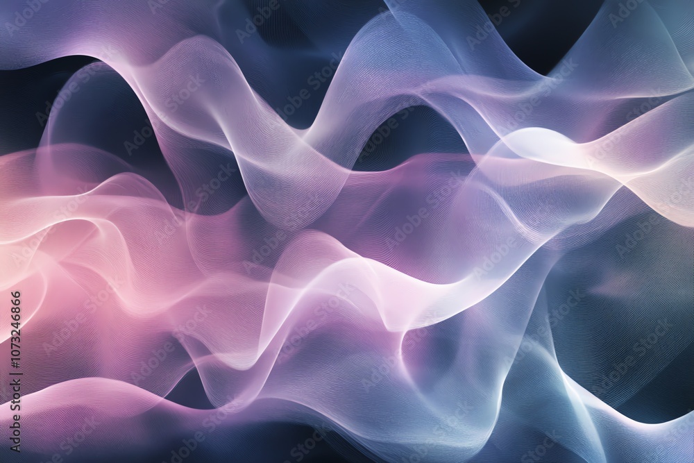 Fototapeta premium Modern wallpaper featuring refined patterns, soft color blends, and subtle light effects on a dark backdrop.