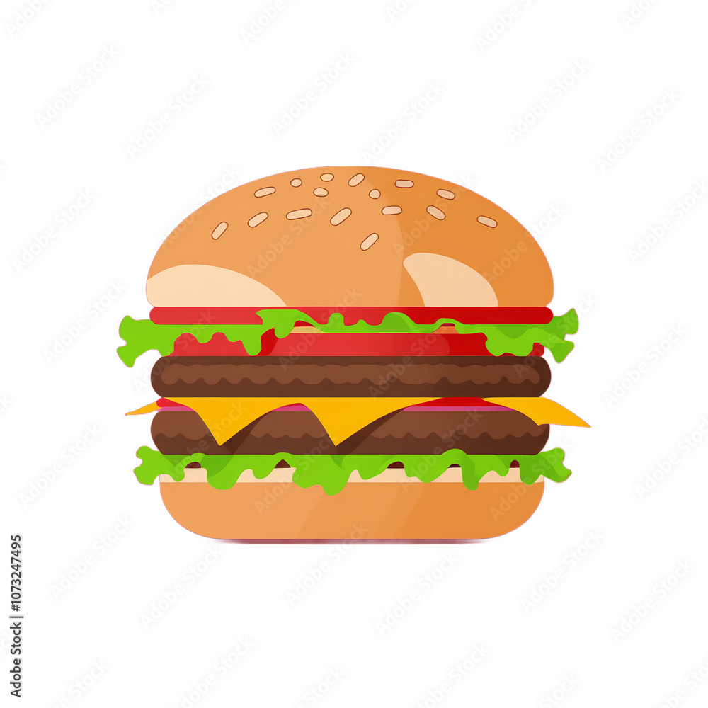 simple minimalist burger vector illustration isolated simple minimalist burger vector illustration isolated
