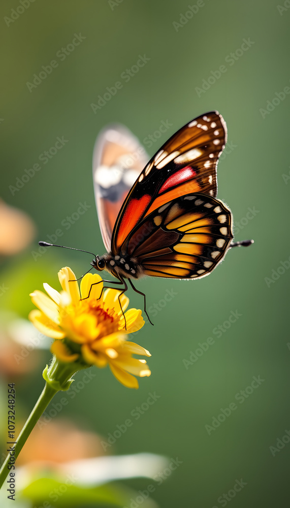 Julia Butterfly isolated with white highlights, png Julia Butterfly isolated with white highlights, png
