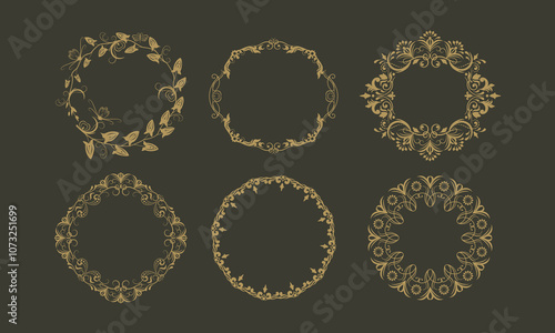 Round vintage frames