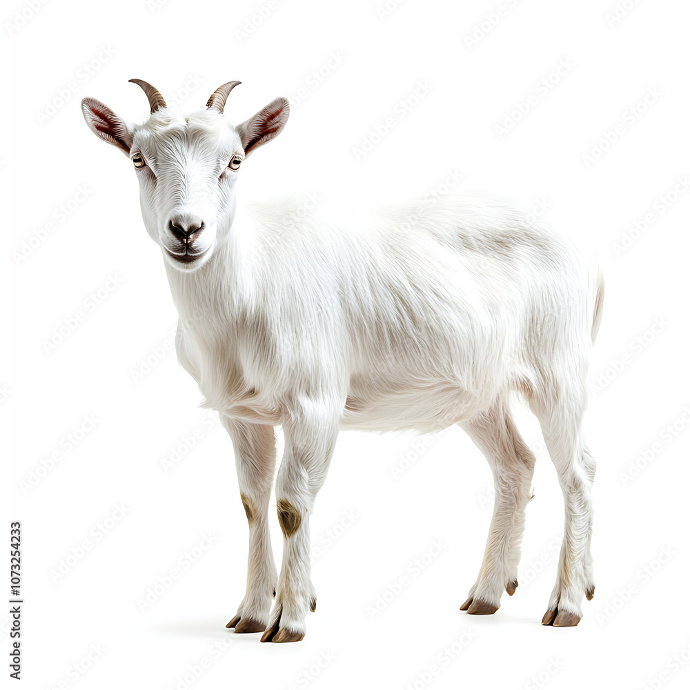 Obraz premium goat on a white background.