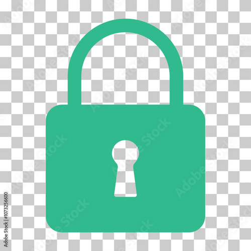 Lock classic design icon, keyhole web button shape, secure vector illustration .