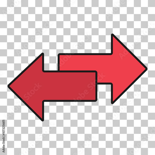 Exchange arrow transfer icon,swap web button design, move symbol vector illustration .