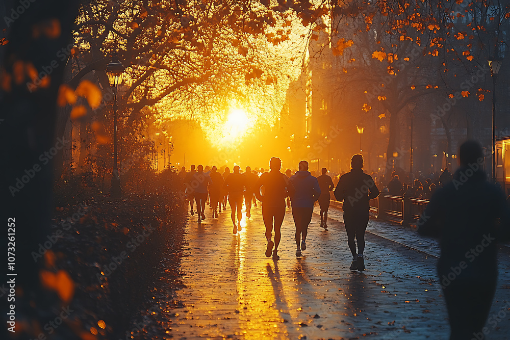 A group of friends jogging together in the morning, capturing a vibrant and energetic atmosphere, promoting an active and healthy lifestyle, perfect for motivational and inspiring content.
A group of friends jogging together in the morning, capturing a vibrant and energetic atmosphere, promoting an active and healthy lifestyle, perfect for motivational and inspiring content.