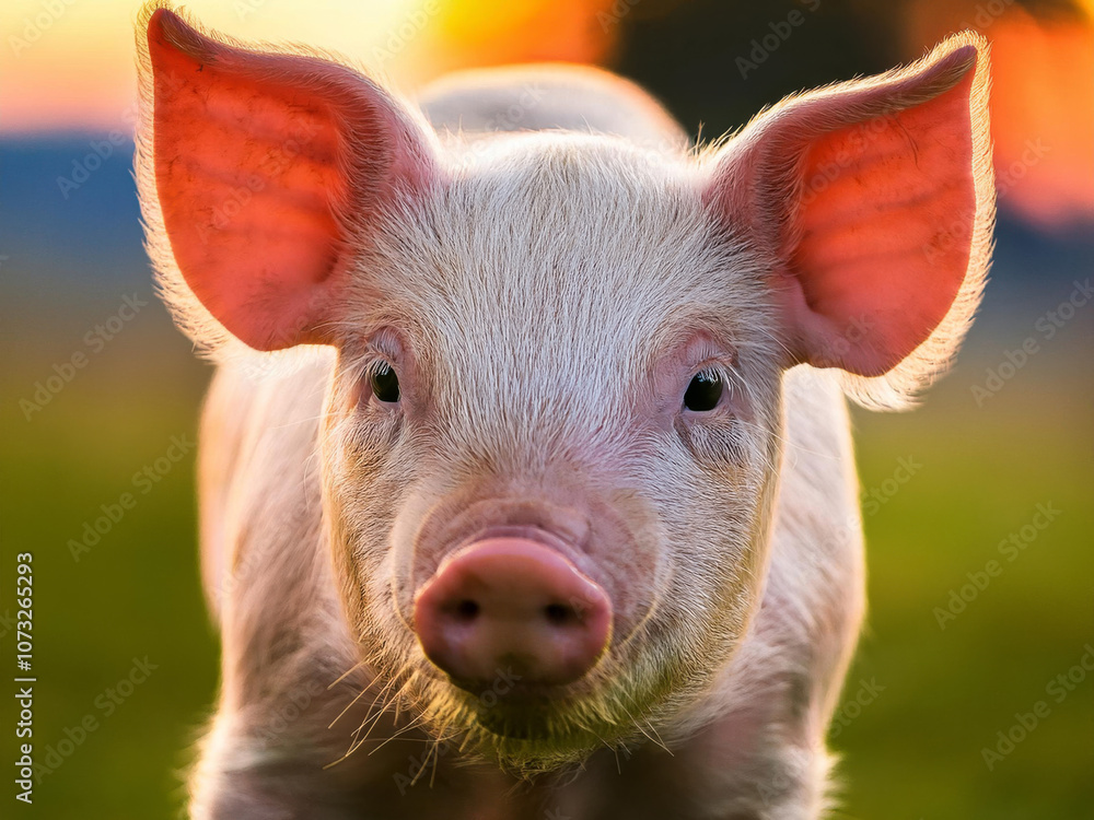 Fototapeta premium piglet portrait