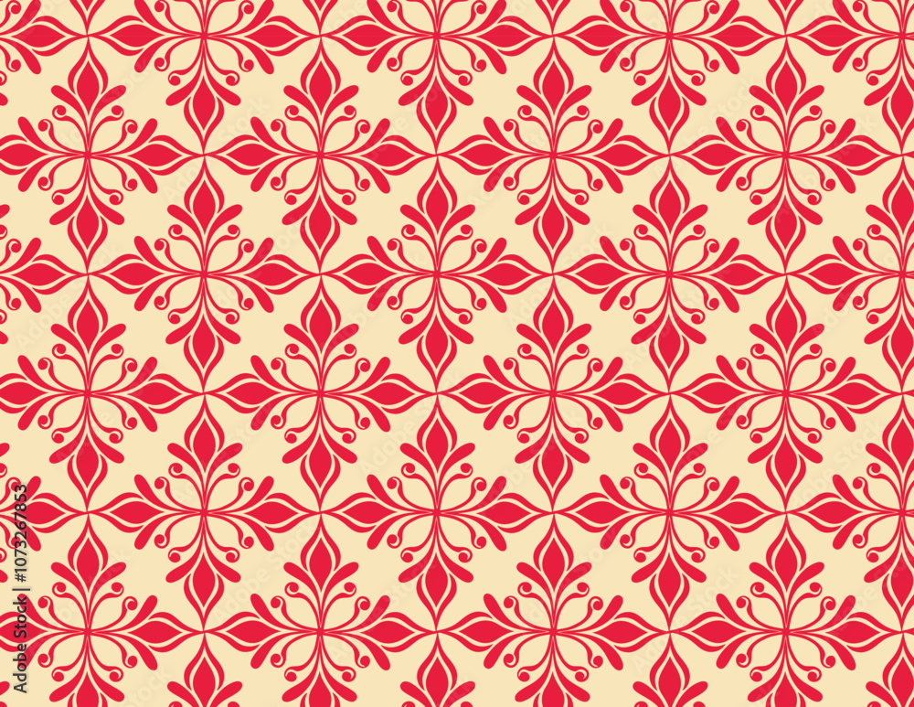 Floral Geometric Pattern Floral Geometric Pattern