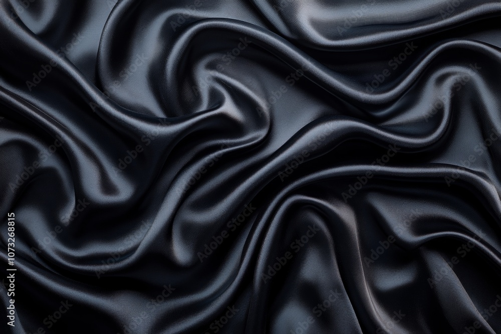 A black fabric with a shiny surface A black fabric with a shiny surface