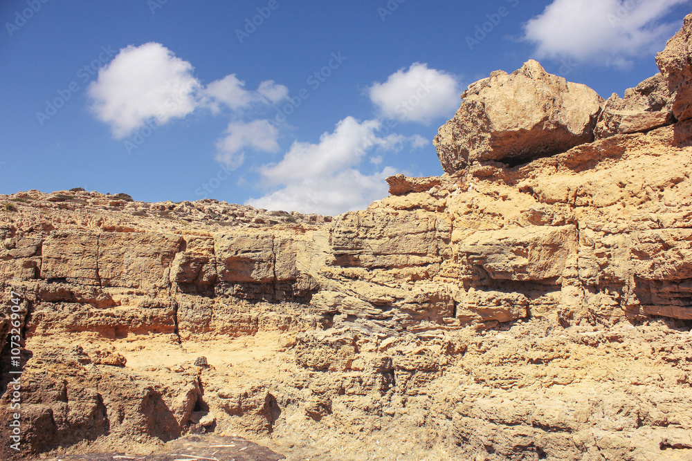 Fototapeta premium View of a rock in Cyprus.