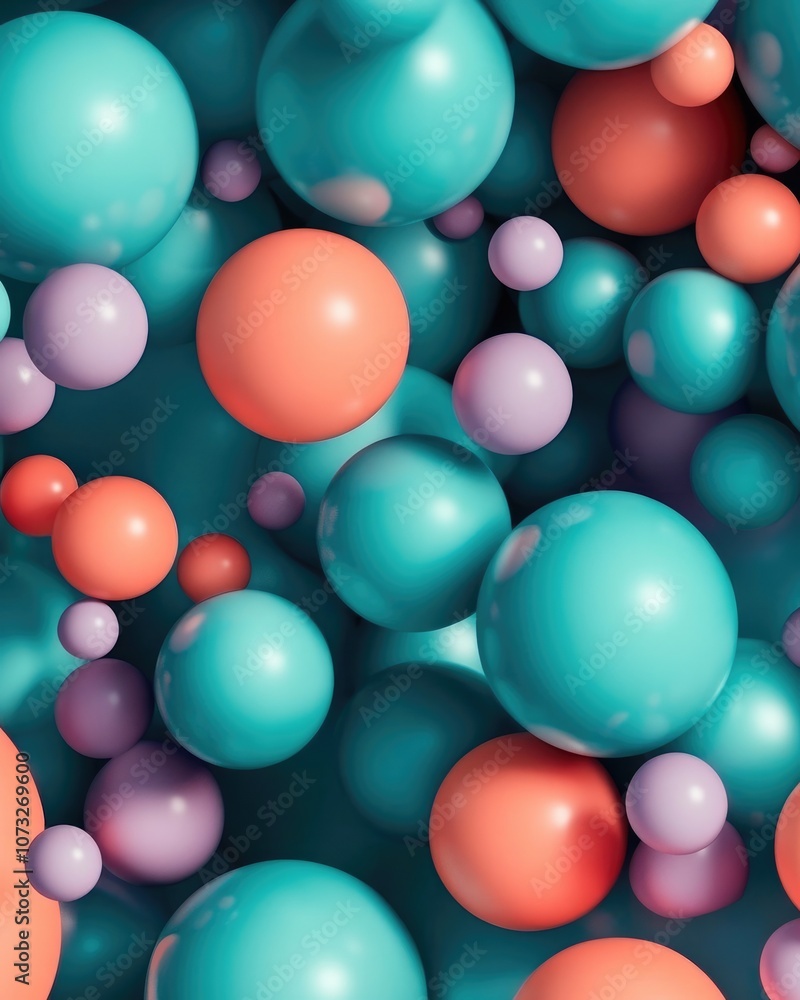 Modern Abstract 3D Spheres Composition background Modern Abstract 3D Spheres Composition background