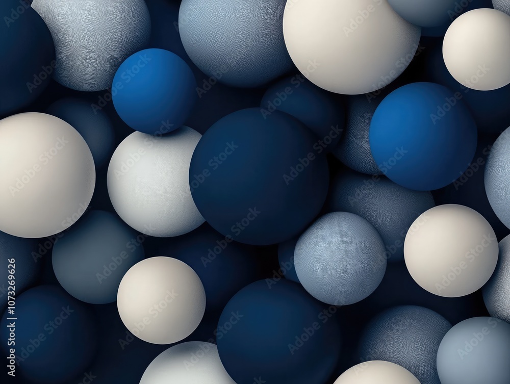 Modern Abstract 3D Spheres Composition background Modern Abstract 3D Spheres Composition background