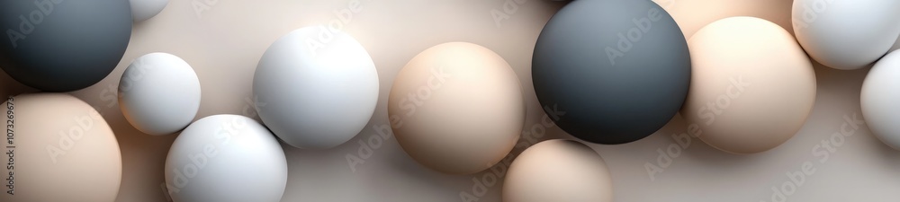 Modern Abstract 3D Spheres Composition background Modern Abstract 3D Spheres Composition background
