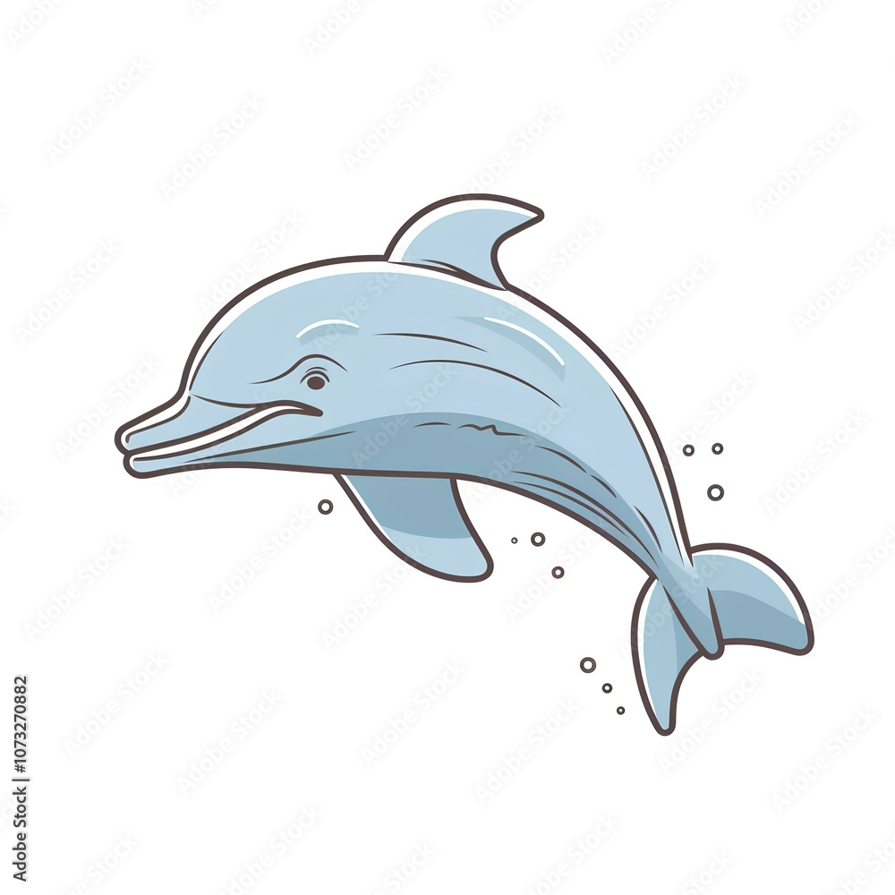 Fototapeta premium dolphin isolated on white