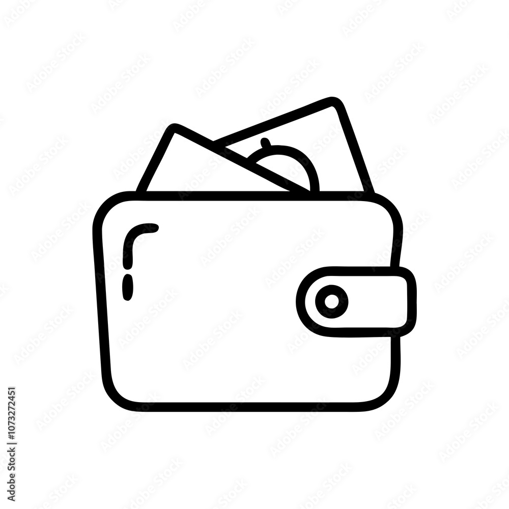 icon of wallet. Price icon of wallet. Price