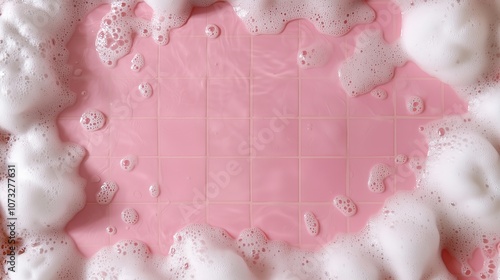 pink abstract bath backgrou...