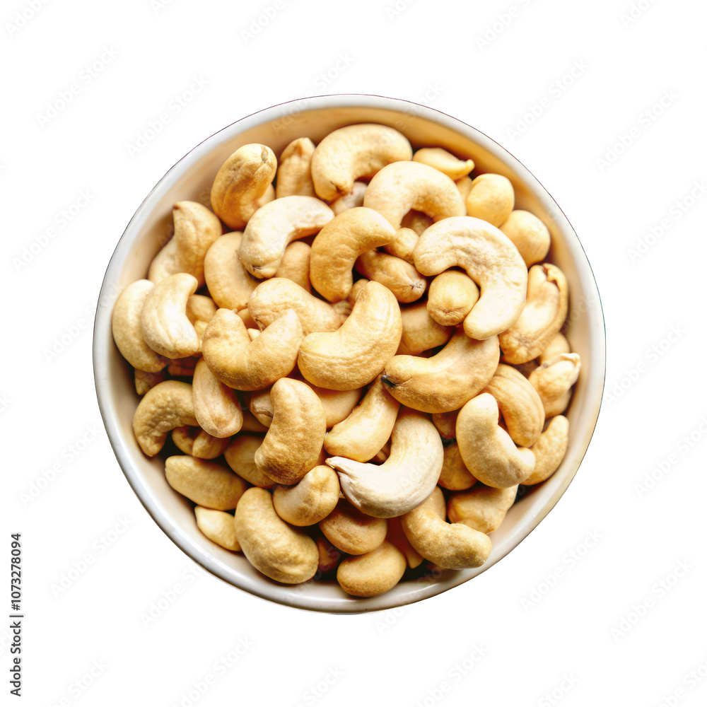 A bowl of nuts on transparent background A bowl of nuts on transparent background
