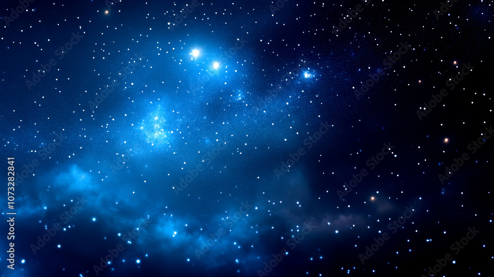A breathtaking view of a starry night sky, filled with glowing stars and celestial clouds, creating a sense of wonder and vastness in the universe. A breathtaking view of a starry night sky, filled with glowing stars and celestial clouds, creating a sense of wonder and vastness in the universe.