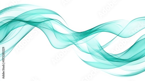 Soft, layered wave patterns on white, adding depth and tranquility, perfect for an abstract background