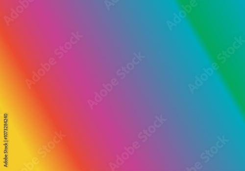 Fondo de degradado de diagonal amarillo, naranja, rojo, rosa, azul y verde