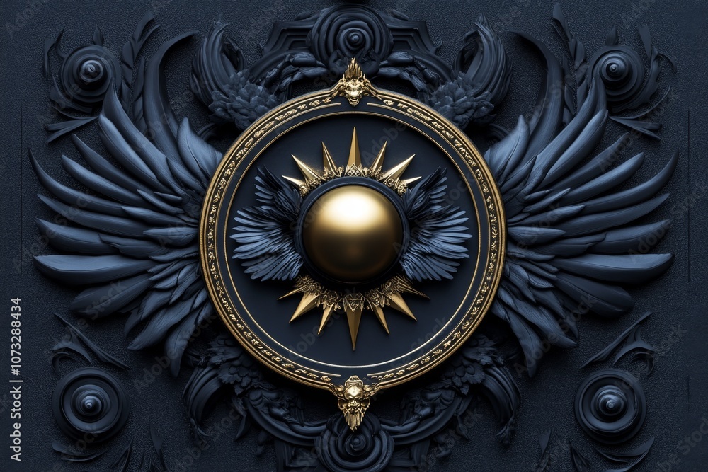 Fototapeta premium A dark and gothic-inspired data visualization with deep colors, intricate designs, and a mysterious atmosphere