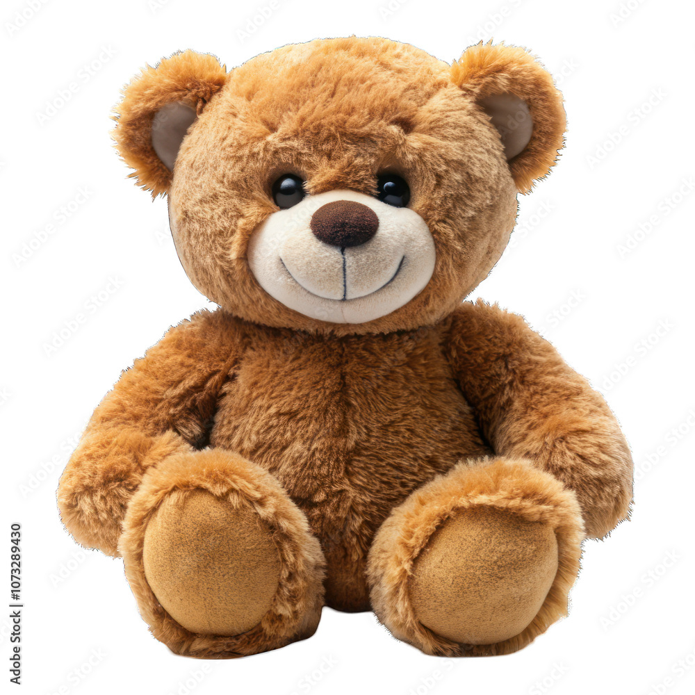 Obraz premium Brown teddy bear isolated on transparent background