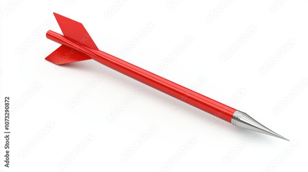 arrow pointing left, in bright red, isolated on white, indicating direction arrow pointing left, in bright red, isolated on white, indicating direction