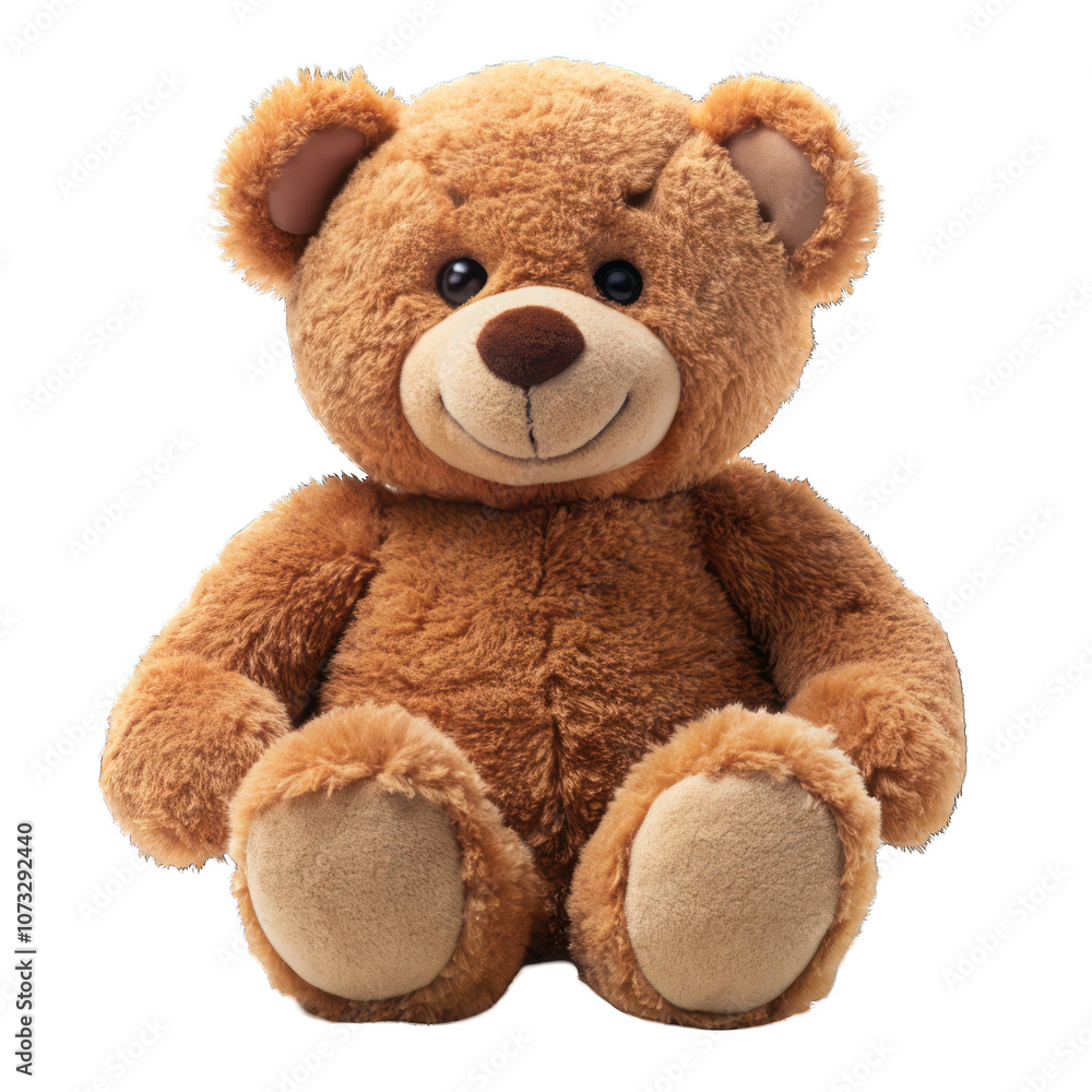 Brown teddy bear isolated on transparent background Brown teddy bear isolated on transparent background