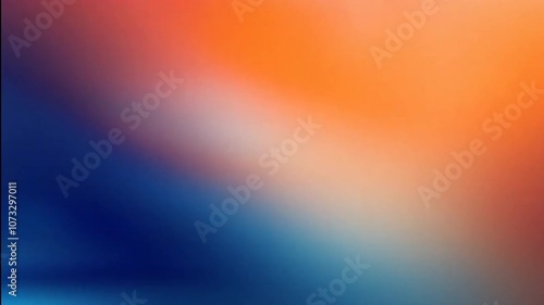 Loop gradient background blue and orange slow motion looping video