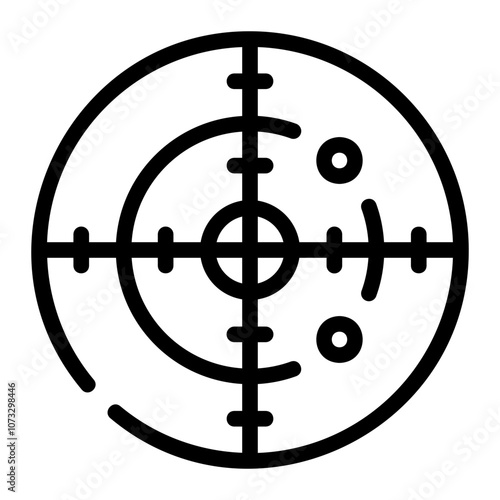 radar line icon