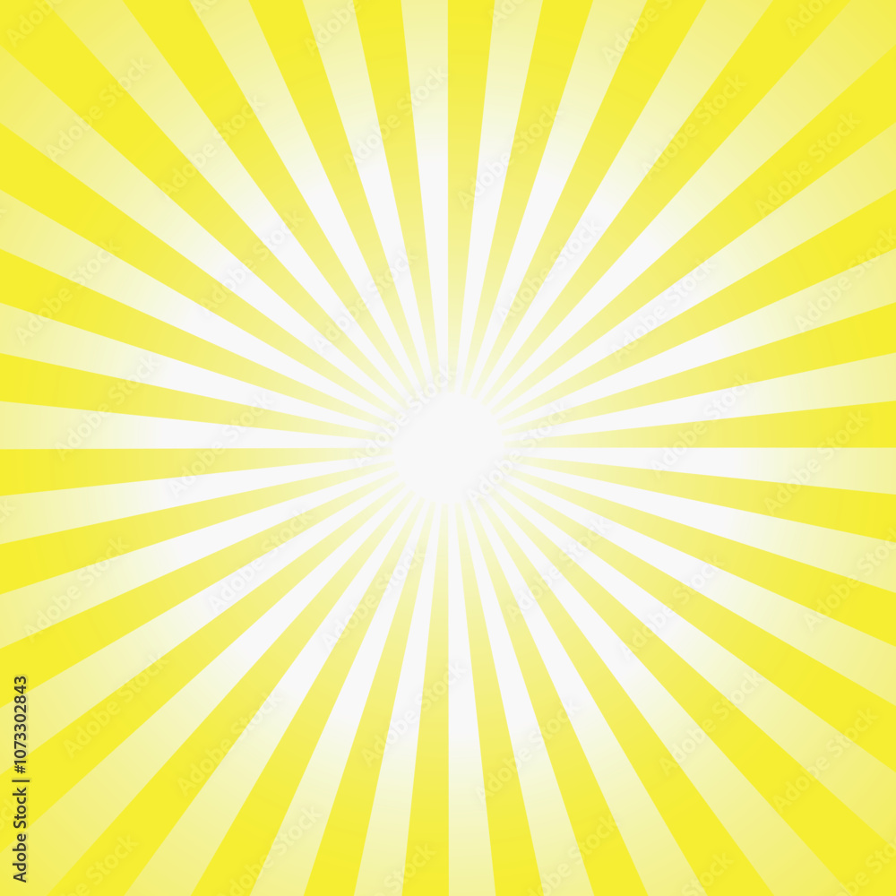 ПечатьAbstract sunshine background. Striped yellow
background similar to retro poster. ПечатьAbstract sunshine background. Striped yellow
background similar to retro poster.