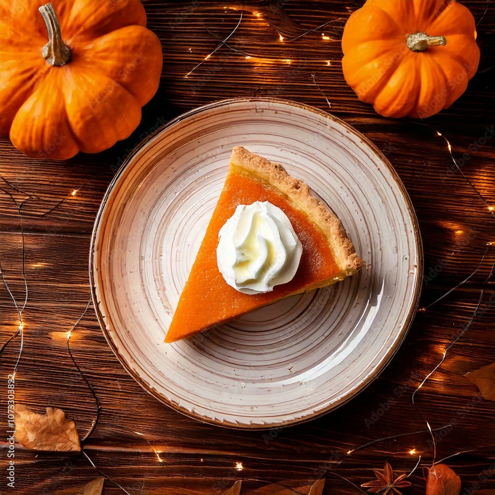 slice of pumpkin pie