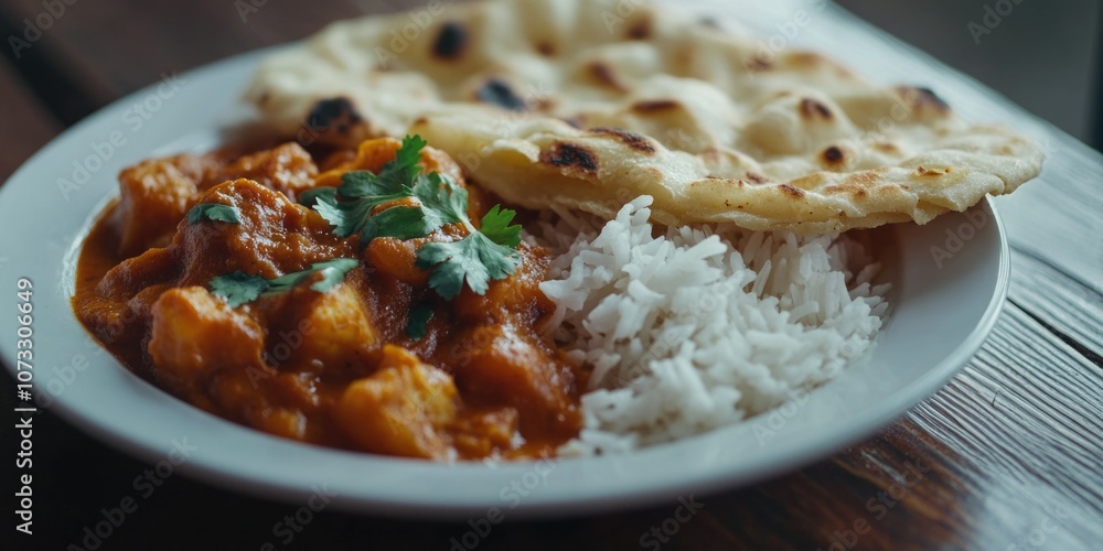 Delicious Indian Cuisine Plate Delicious Indian Cuisine Plate