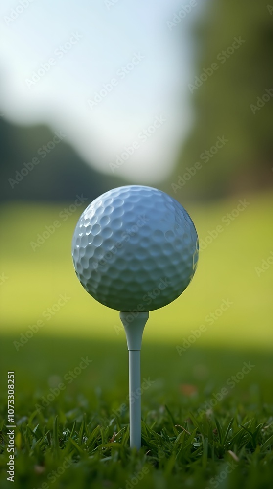 Golf ball on a stand Golf ball on a stand