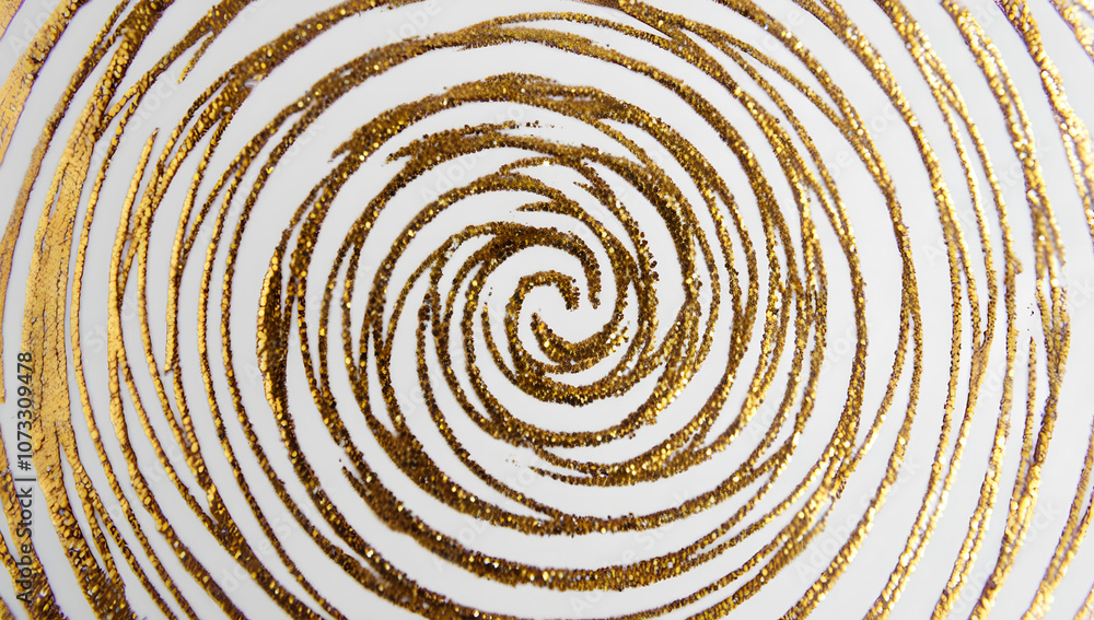 Fototapeta premium background with spiral golden glitters