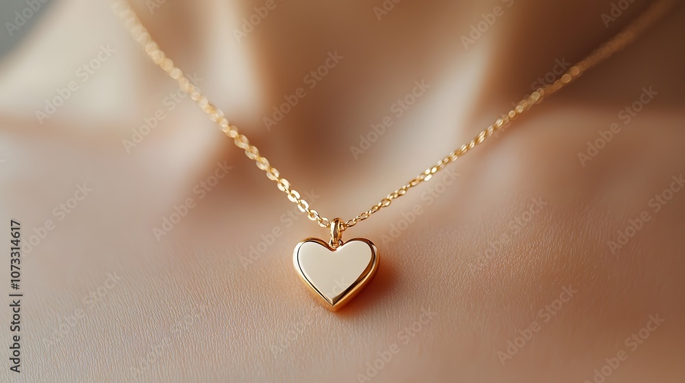 Delicate heart-shaped pendant resting gracefully on the neck, showcasing timeless beauty and charm – a perfect symbol of love and elegance Delicate heart-shaped pendant resting gracefully on the neck, showcasing timeless beauty and charm – a perfect symbol of love and elegance