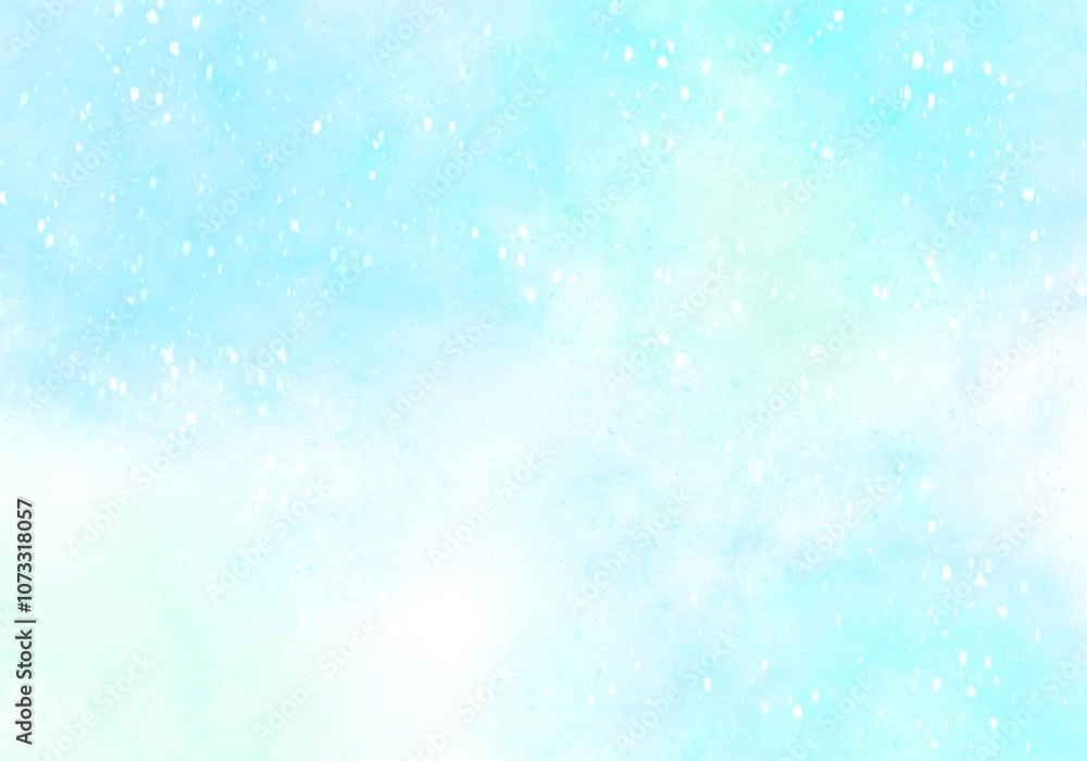 Gradient Cyan Sky Color Background with splashes of white Gradient Cyan Sky Color Background with splashes of white