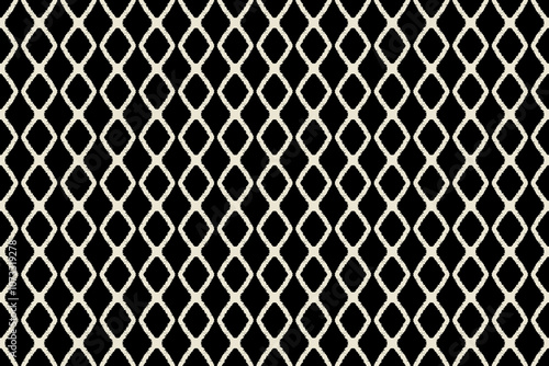Wallpaper Mural Seamless pattern. Modern, stylish texture. Repeating geometric background. Linear graphic design.Hand-drawn Ikat geometric folklore ornament with diamonds. Great for textiles, banners, wallpapers Torontodigital.ca