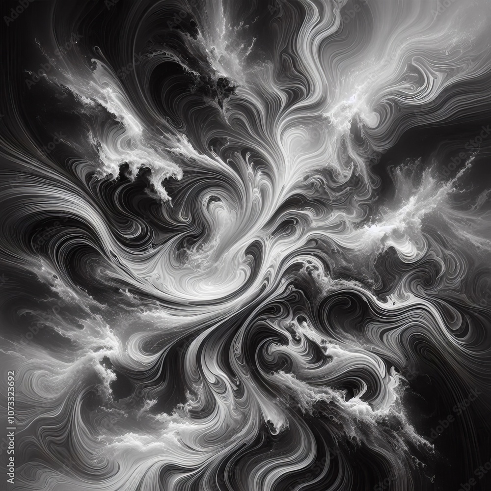 Grayscale Water Ripple Pattern Grayscale Water Ripple Pattern