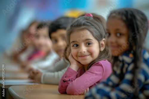 Children from different cultures learning together in a classroom, highlighting the right to education