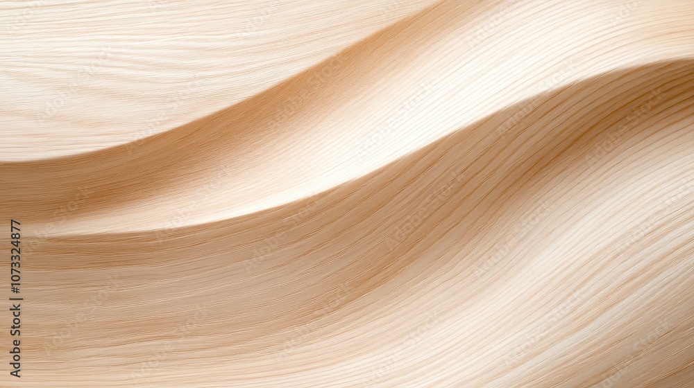 A wooden surface with a wavy pattern A wooden surface with a wavy pattern