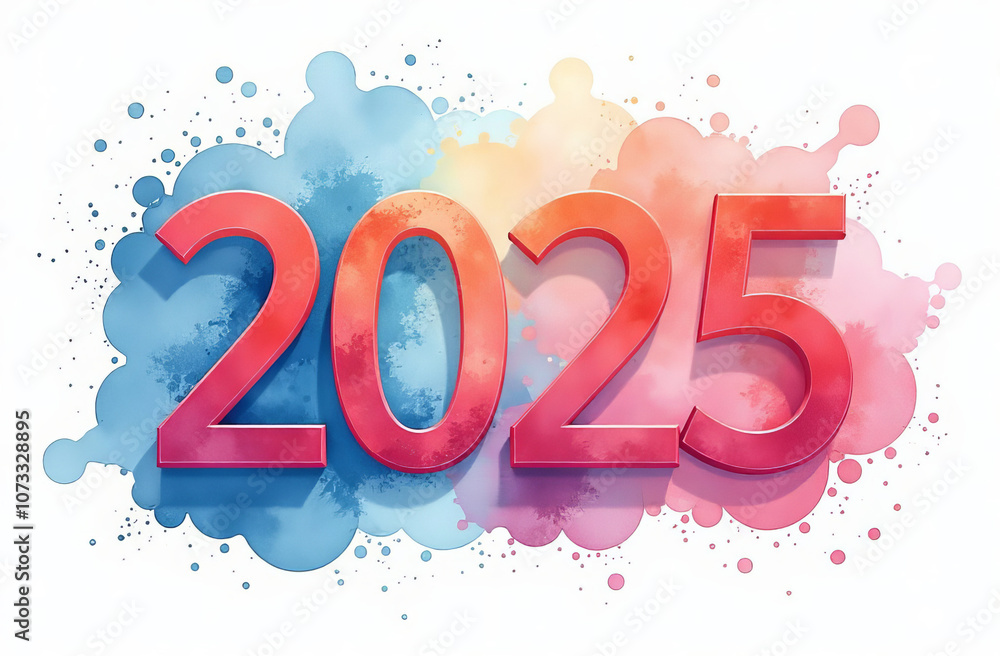 Numbers 2025, Happy new year 2025 design. New year celebration concept. Numbers 2025, Happy new year 2025 design. New year celebration concept.