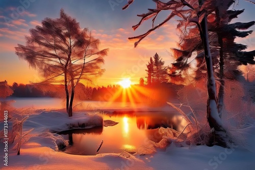 winter sunrise