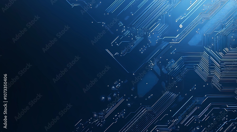 Abstract tech-themed background with microchip textures and connecting circuits, ideal for software presentations, web design, or promotional materials Abstract tech-themed background with microchip textures and connecting circuits, ideal for software presentations, web design, or promotional materials
