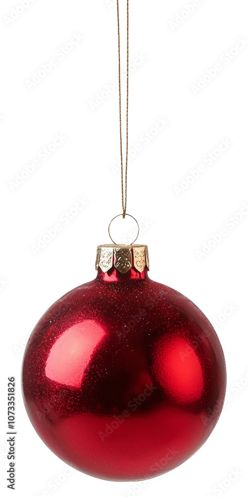 a red ornament from a string, PNG a red ornament from a string, PNG